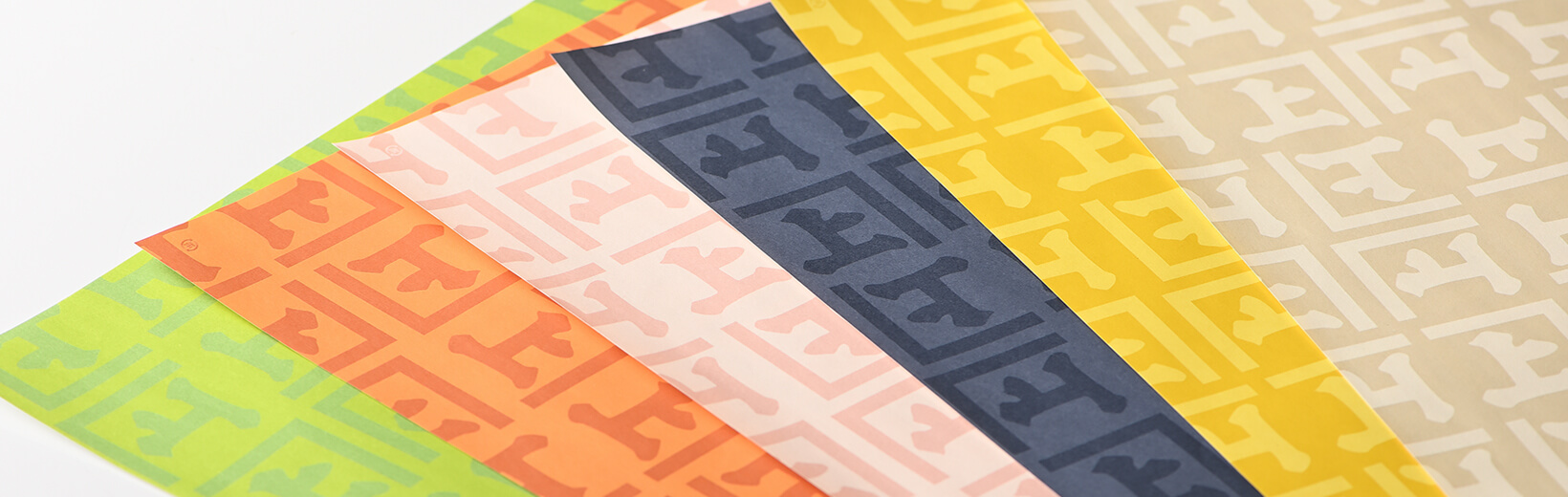 包装紙のカラーバリエーション