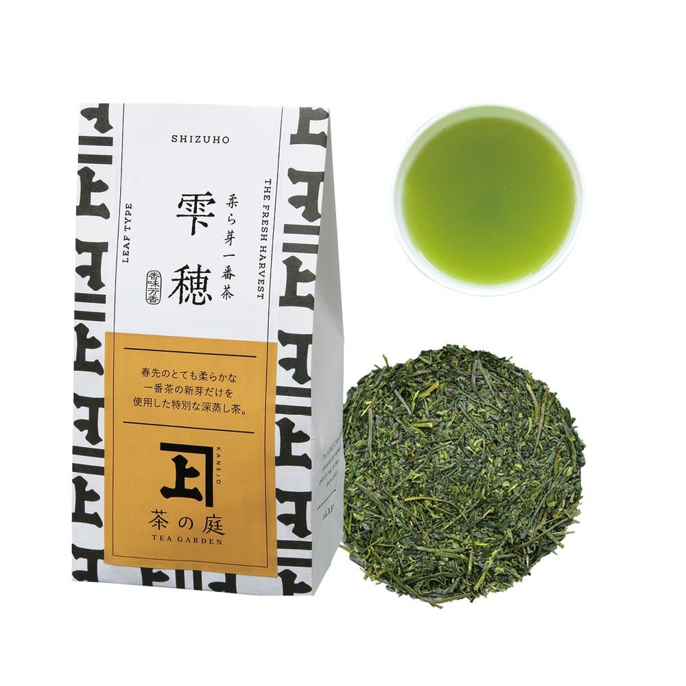かねじょう 茶の庭 柔ら芽一番茶 雫穂 40g