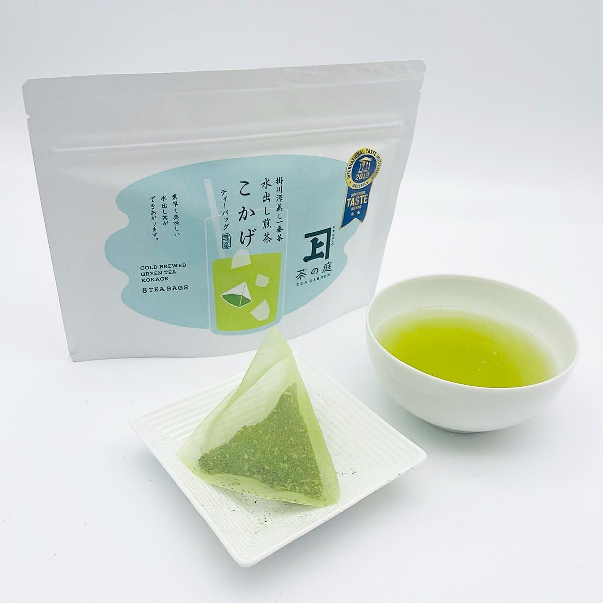 掛川深蒸し 水出し緑茶 こかげ ティーバッグ 8個入 | 茶の庭オンライン