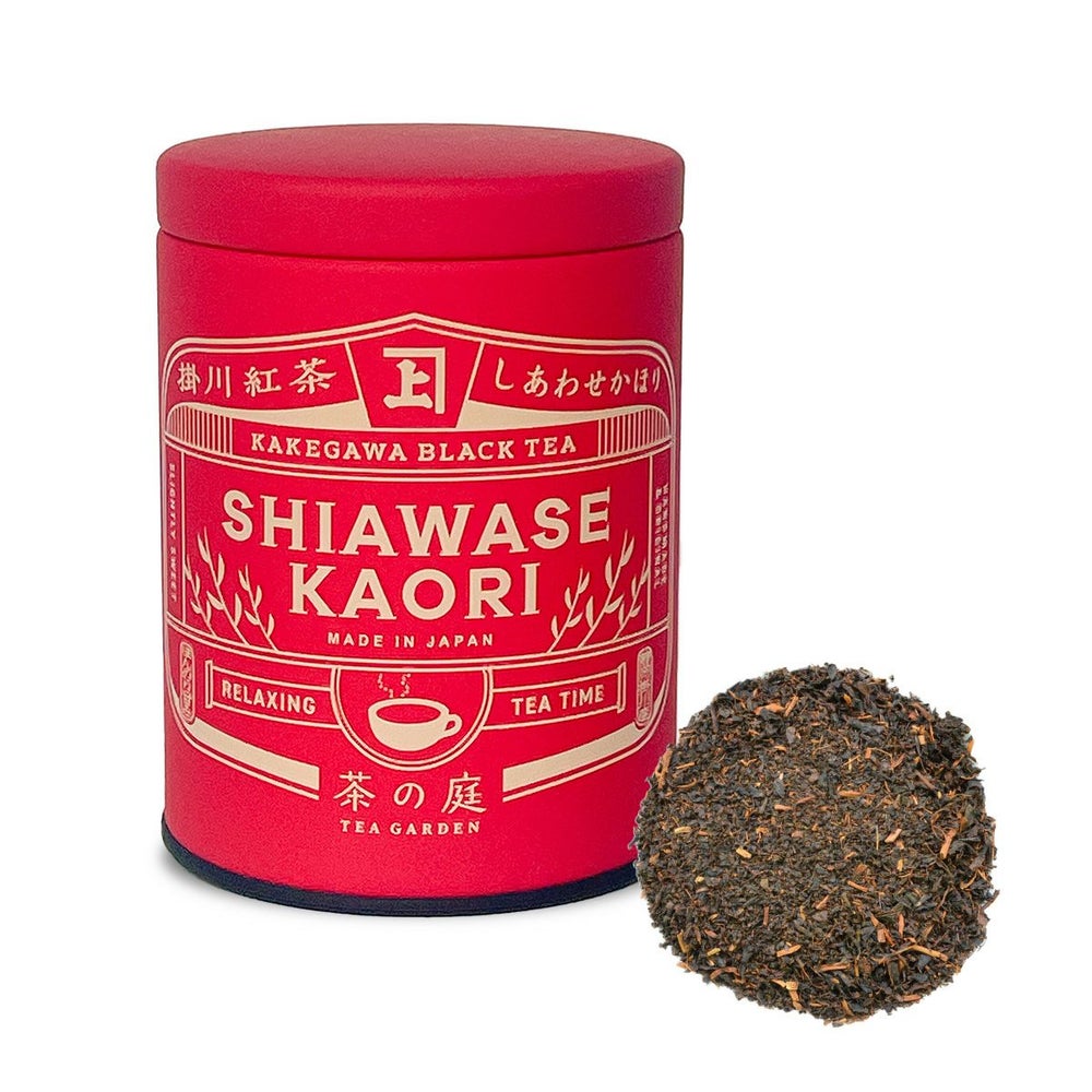 かねじょう 茶の庭 掛川紅茶 しあわせかほり リーフ缶入り 50g