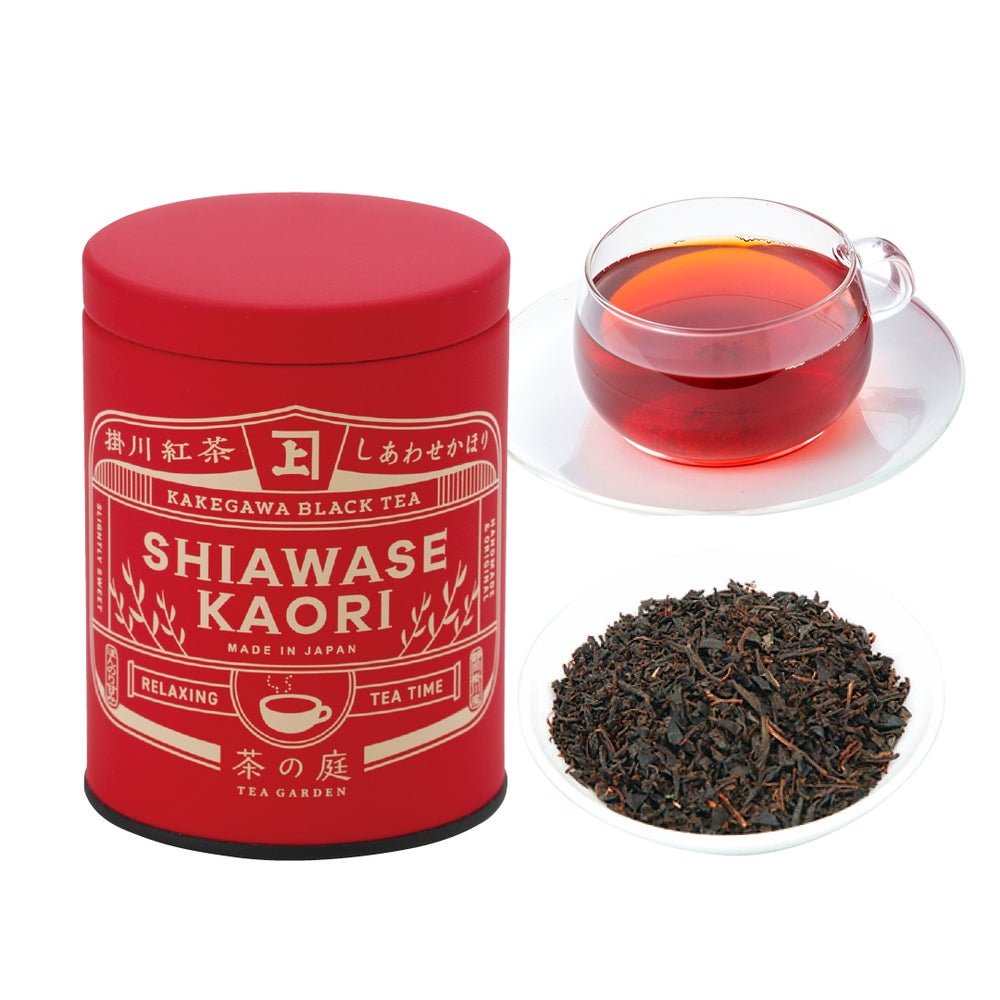 かねじょう 茶の庭 掛川紅茶 しあわせかほり リーフ缶入り 50g