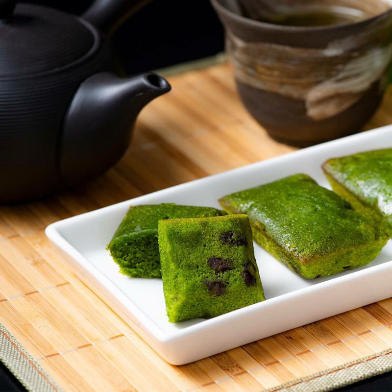 かねじょう 茶の庭 抹茶フィナンシェと夏の深蒸し茶100g袋セット 静岡掛川茶