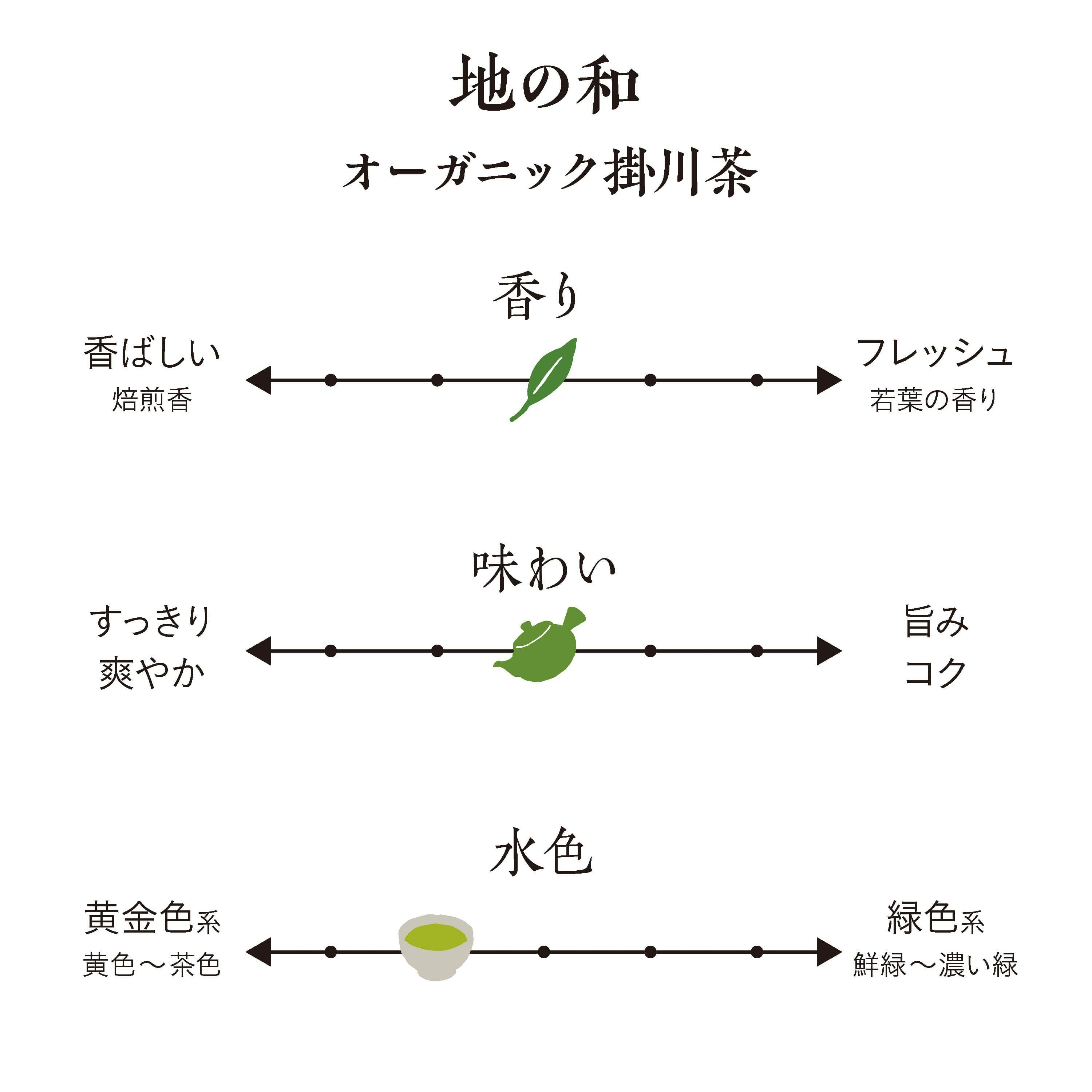 地の和 オーガニック掛川茶 100g | 茶の庭オンラインショップ