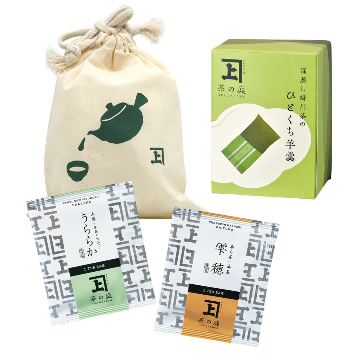 巾着入】茶の庭 巾着ギフト【A】 | 茶の庭オンラインショップ