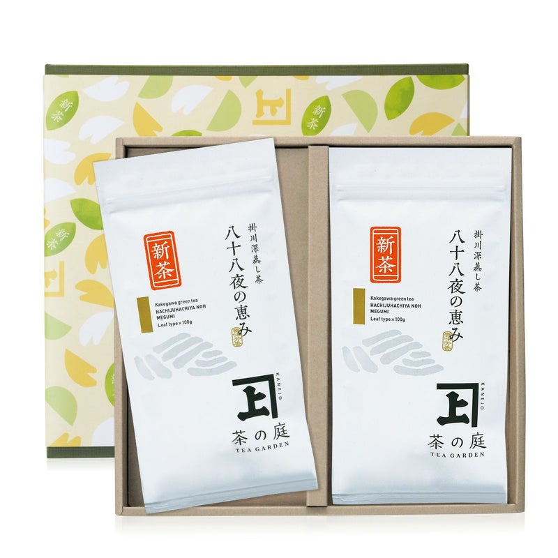 【2026新茶】【化粧箱入り】 八十八夜の恵み100g袋×2本