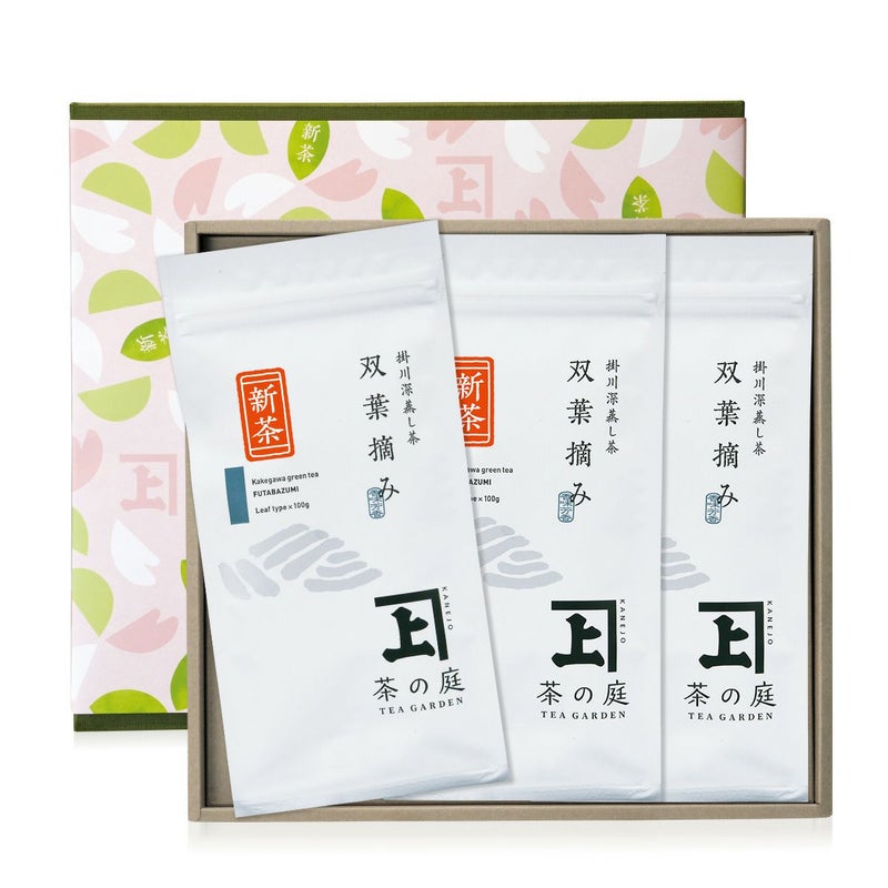 【2026新茶】【化粧箱入り】双葉摘み100g袋×3本