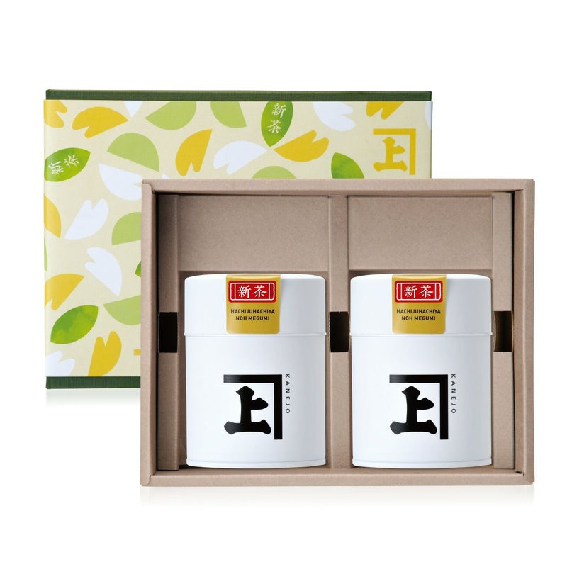 【2026新茶】【化粧箱入り】新茶 八十八夜の恵み100g缶×2本