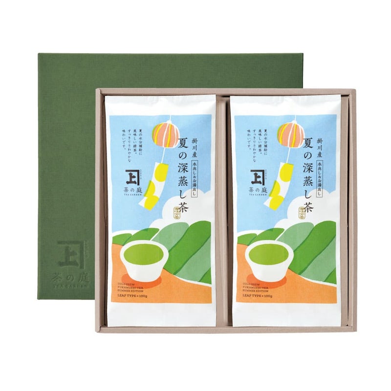 【静岡・掛川深蒸し茶】夏の深蒸し茶2袋セット 化粧箱入り
