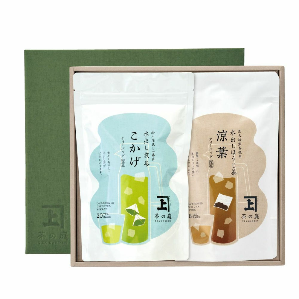【静岡・掛川深蒸し茶】水出し茶ティーバッグ飲み比べ詰合せ 化粧箱入り