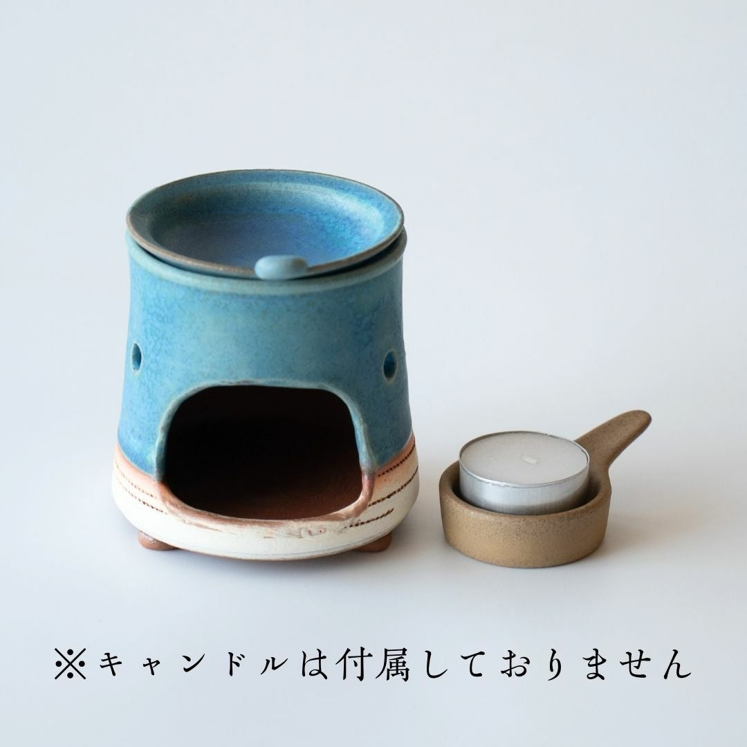 茶香炉 【常滑焼】山田トルコブルー | 茶の庭オンラインショップ
